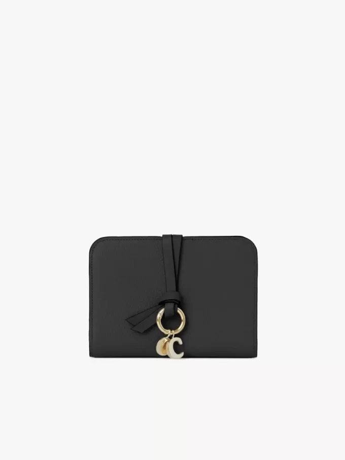 Alphabet bifold wallet in grained leather Alphabet bifold wallet in grained leather