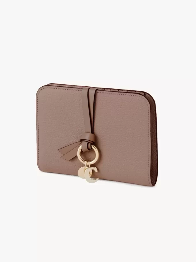 Alphabet bifold wallet in grained leather Alphabet bifold wallet in grained leather