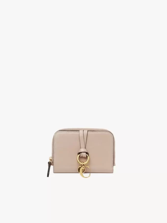 Alphabet bifold wallet in shiny leather Alphabet bifold wallet in shiny leather