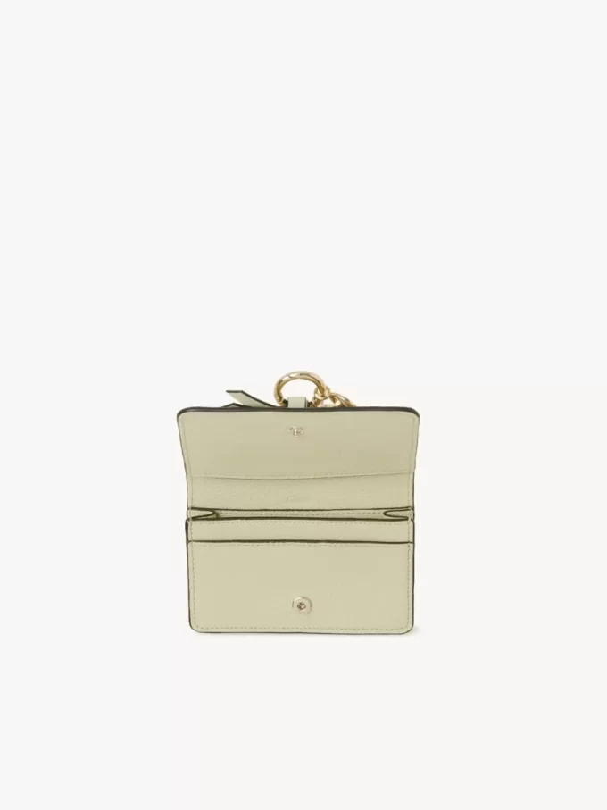 Alphabet card holder in grained leather Alphabet card holder in grained leather