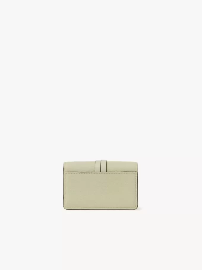 Alphabet card holder in grained leather Alphabet card holder in grained leather