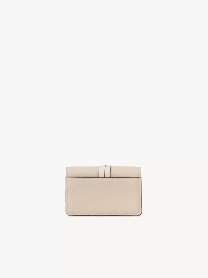 Alphabet card holder in grained leather Alphabet card holder in grained leather