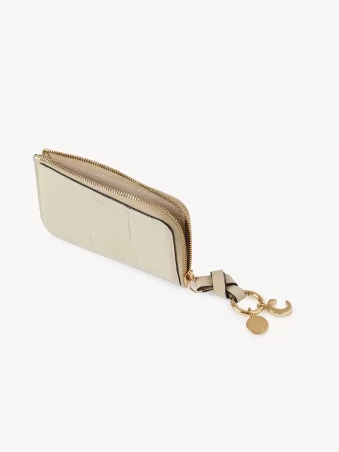 Alphabet wallet in croco-effect leather Alphabet wallet in croco-effect leather