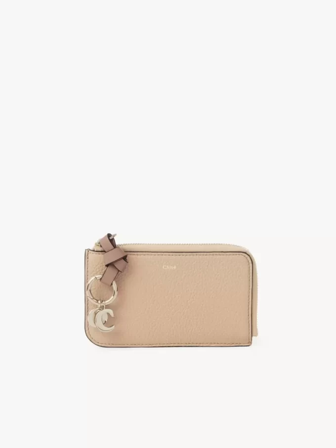 Alphabet wallet in grained leather Alphabet wallet in grained leather
