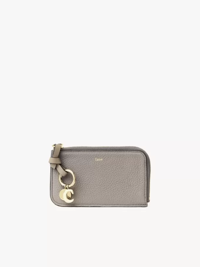 Alphabet wallet in grained leather Alphabet wallet in grained leather