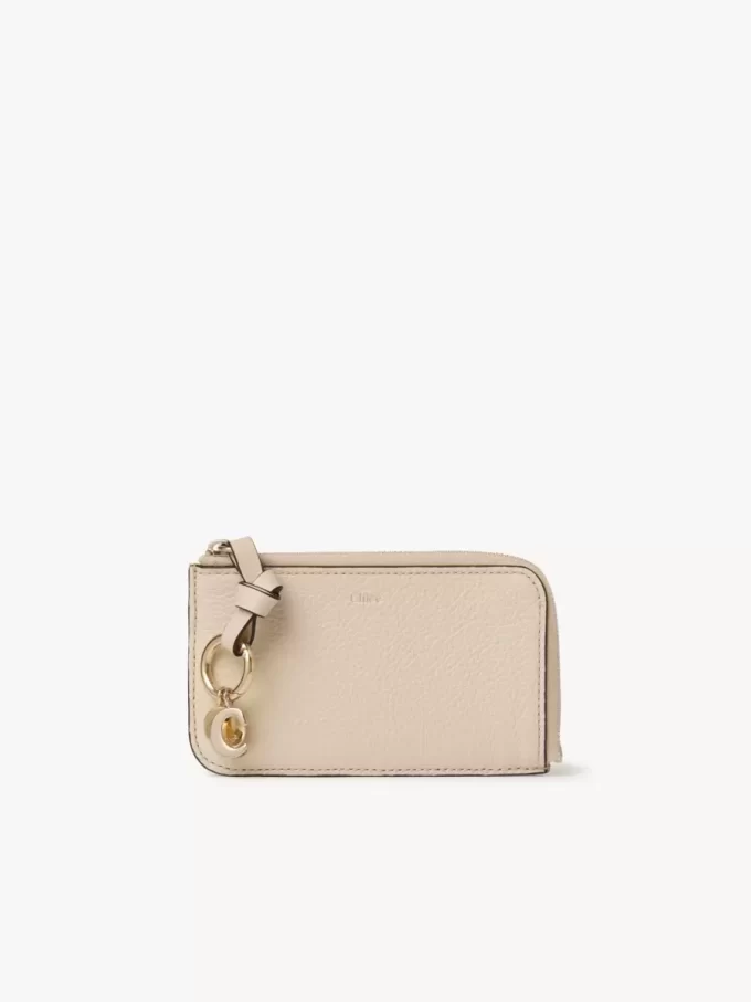 Alphabet wallet in grained leather Alphabet wallet in grained leather