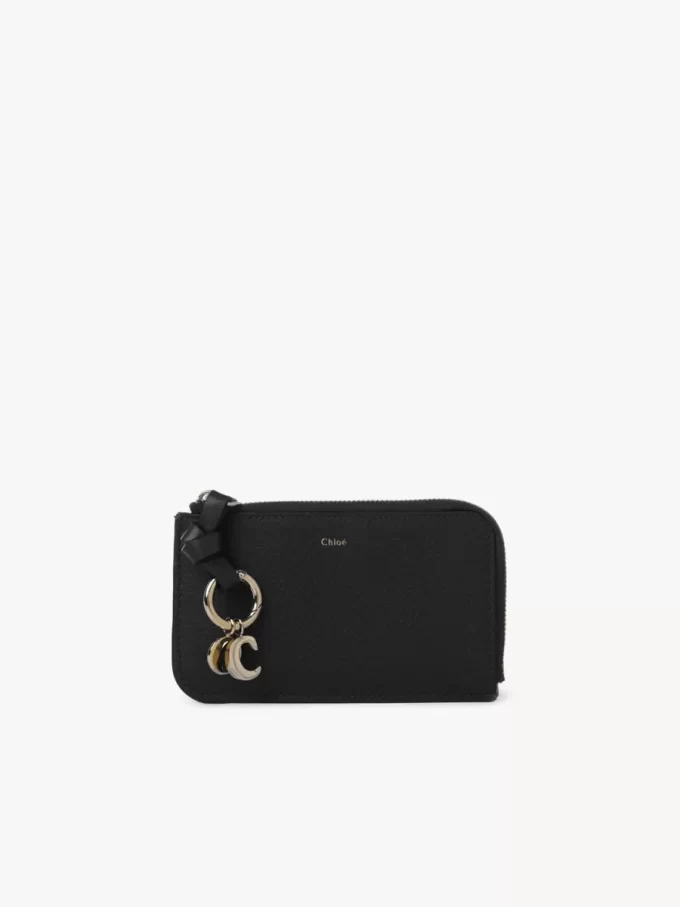 Alphabet wallet in grained leather Alphabet wallet in grained leather