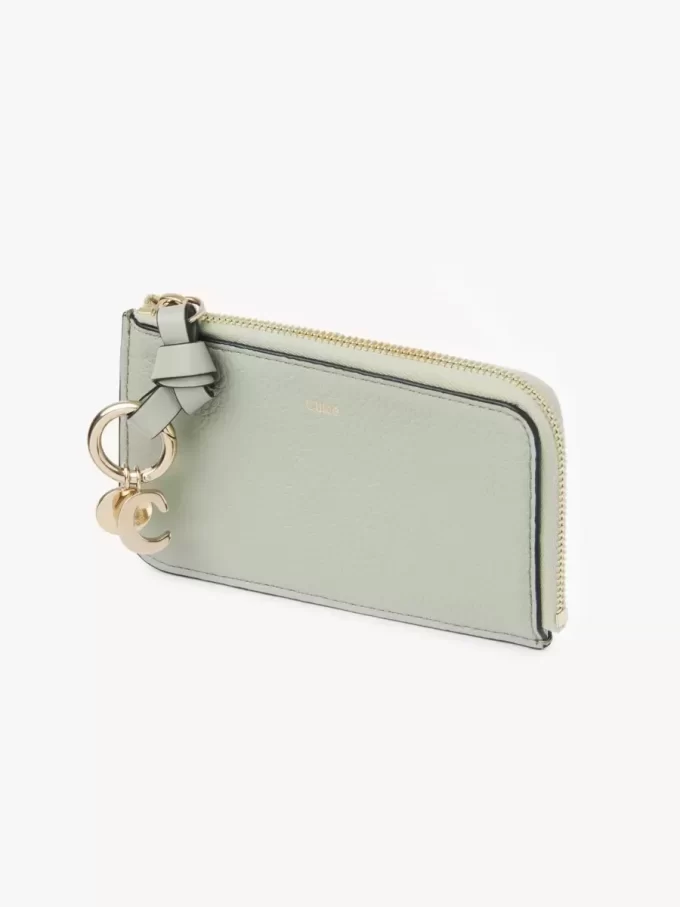 Alphabet wallet in grained leather Alphabet wallet in grained leather
