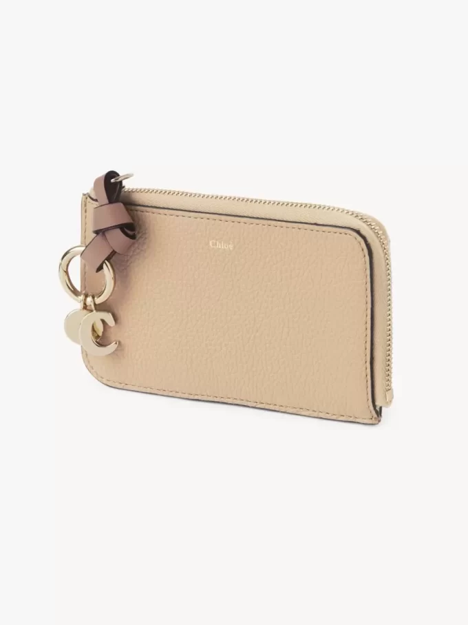 Alphabet wallet in grained leather Alphabet wallet in grained leather