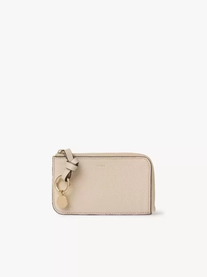 Alphabet wallet in grained leather Alphabet wallet in grained leather