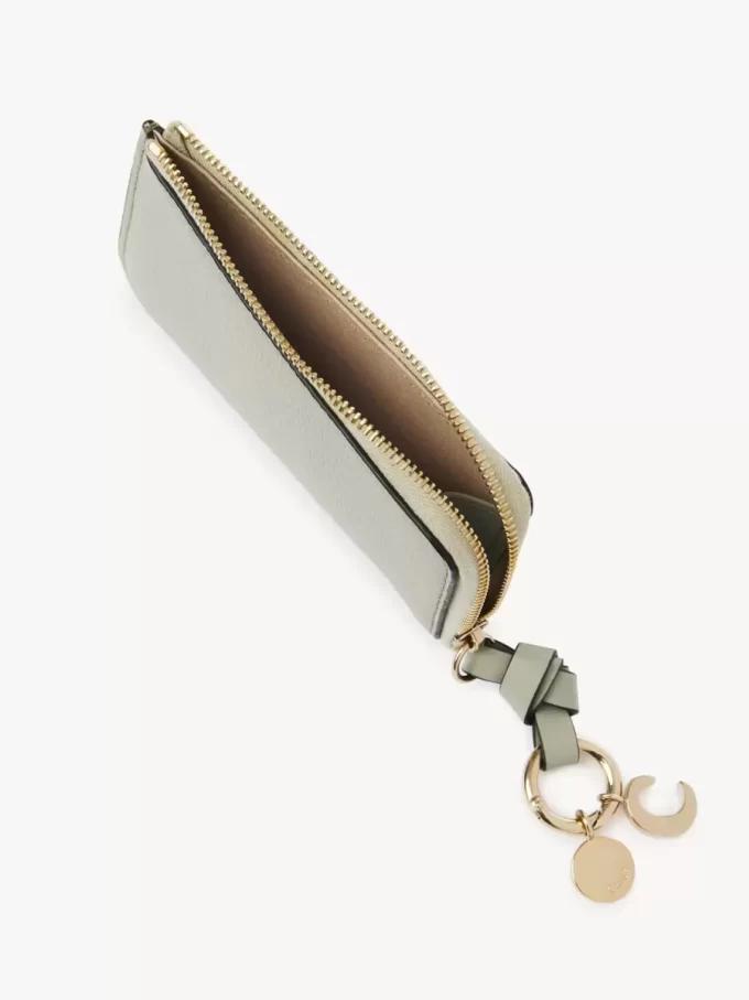 Alphabet wallet in grained leather Alphabet wallet in grained leather