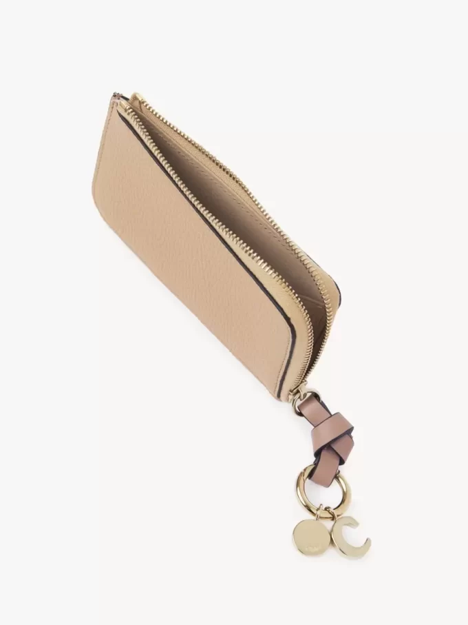 Alphabet wallet in grained leather Alphabet wallet in grained leather