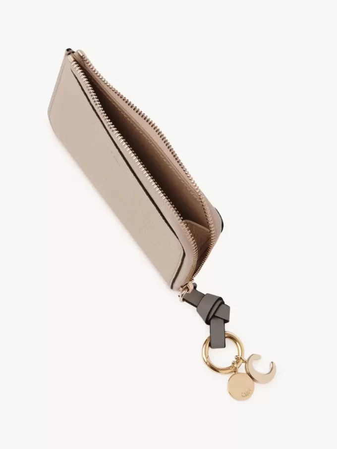 Alphabet wallet in grained leather Alphabet wallet in grained leather