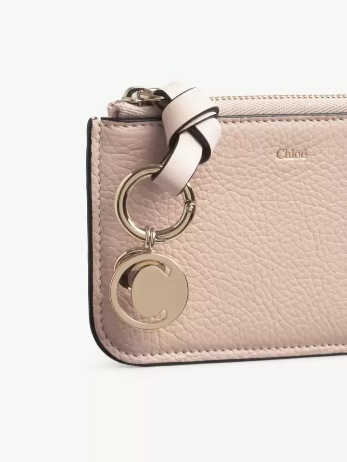 Alphabet wallet in grained leather Alphabet wallet in grained leather