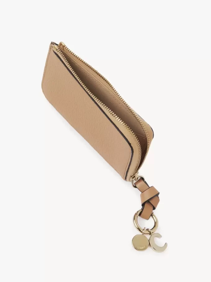 Alphabet wallet in grained leather Alphabet wallet in grained leather