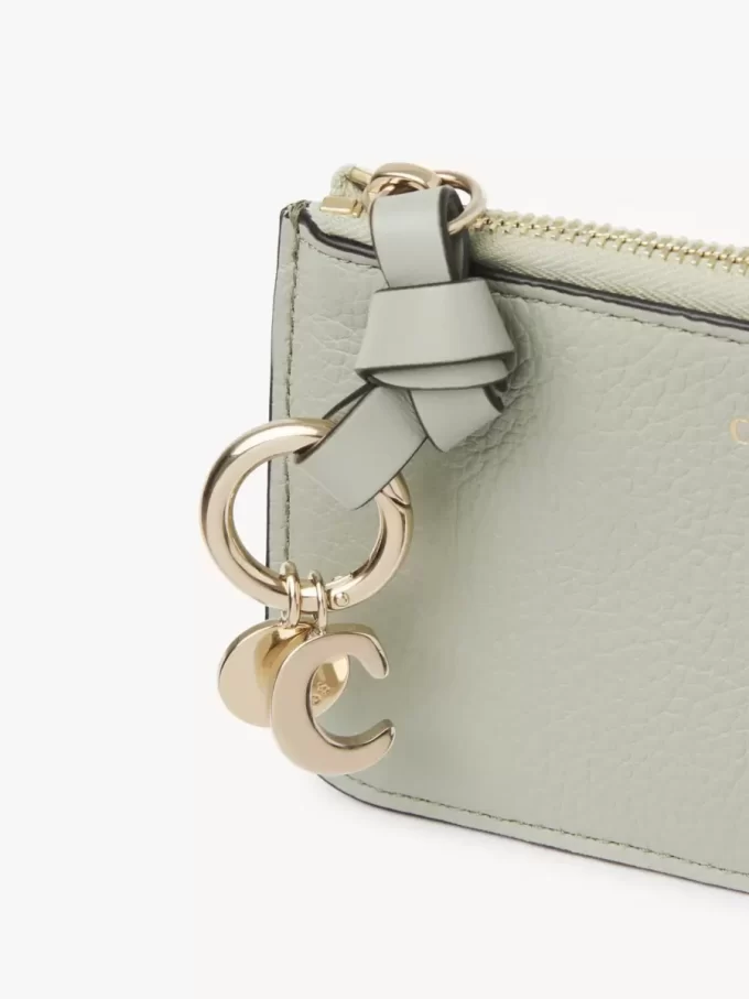 Alphabet wallet in grained leather Alphabet wallet in grained leather