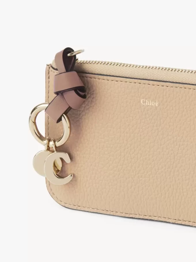 Alphabet wallet in grained leather Alphabet wallet in grained leather