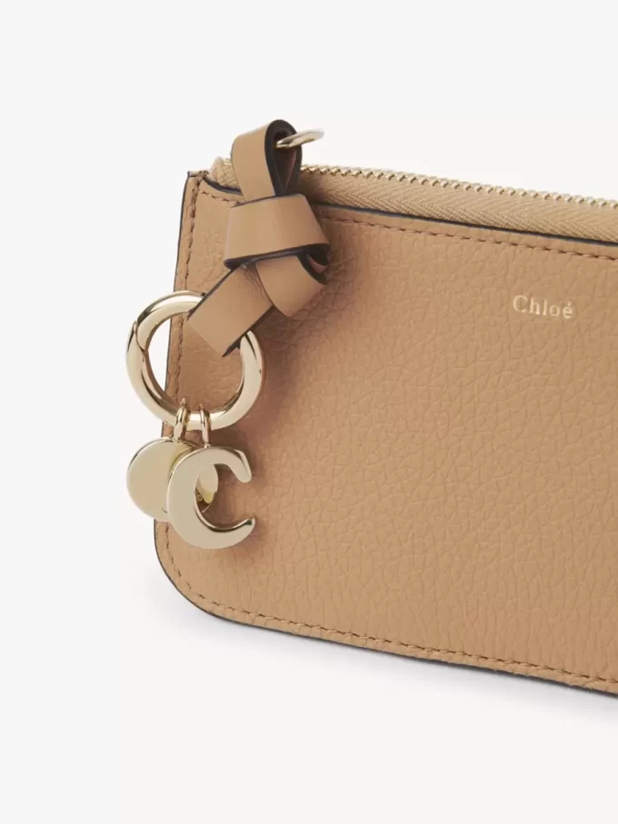 Alphabet wallet in grained leather Alphabet wallet in grained leather