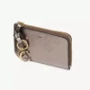 Alphabet wallet in metallized leather Alphabet wallet in metallized leather