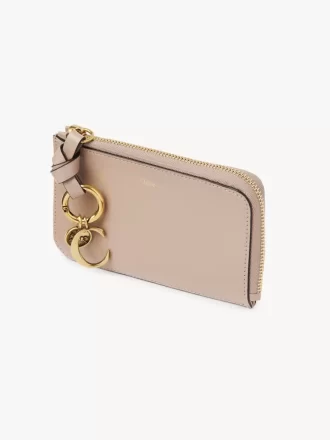 Alphabet wallet in shiny leather