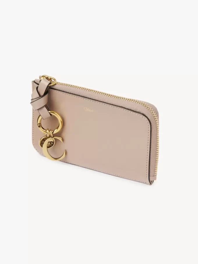 Alphabet wallet in shiny leather Alphabet wallet in shiny leather