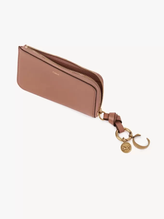 Alphabet wallet in shiny leather Alphabet wallet in shiny leather