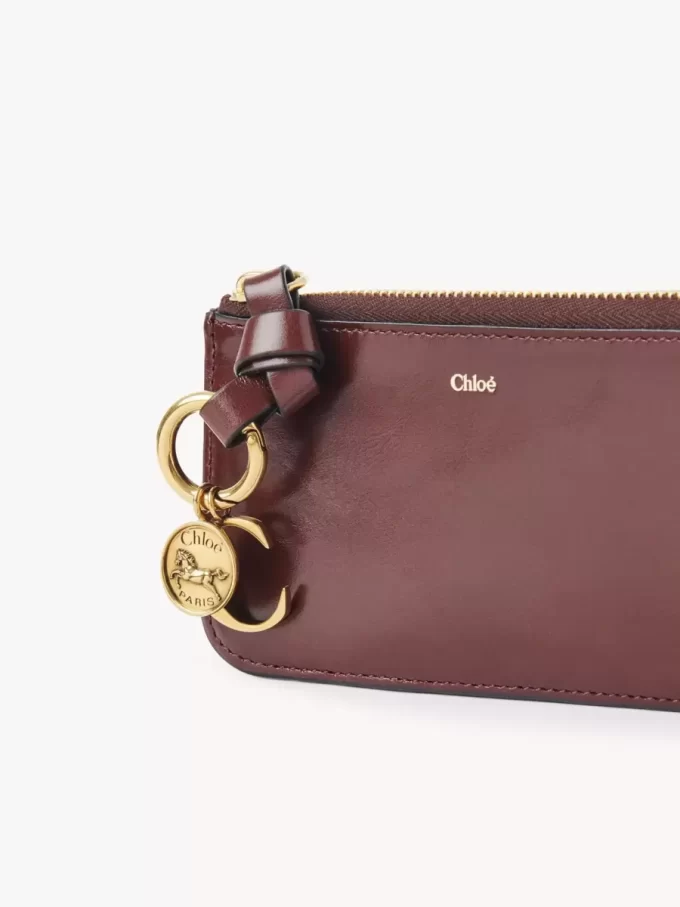 Alphabet wallet in shiny leather Alphabet wallet in shiny leather