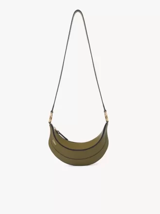 Banana cross-body bag in grained leather