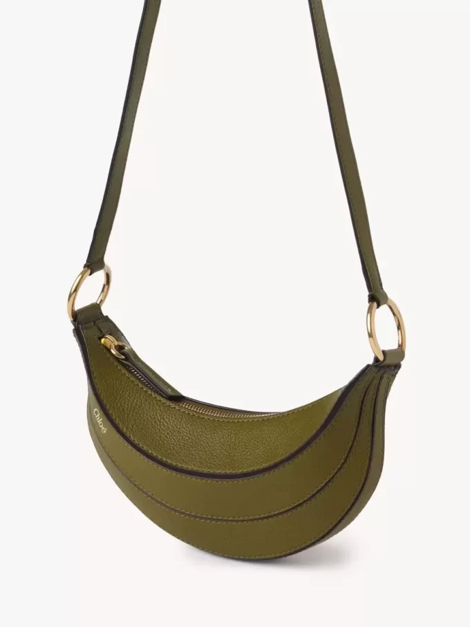 Banana cross-body bag in grained leather Banana cross-body bag in grained leather