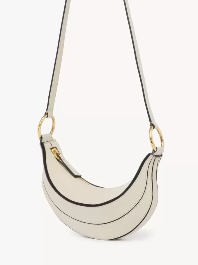 Banana cross-body bag in grained leather Banana cross-body bag in grained leather