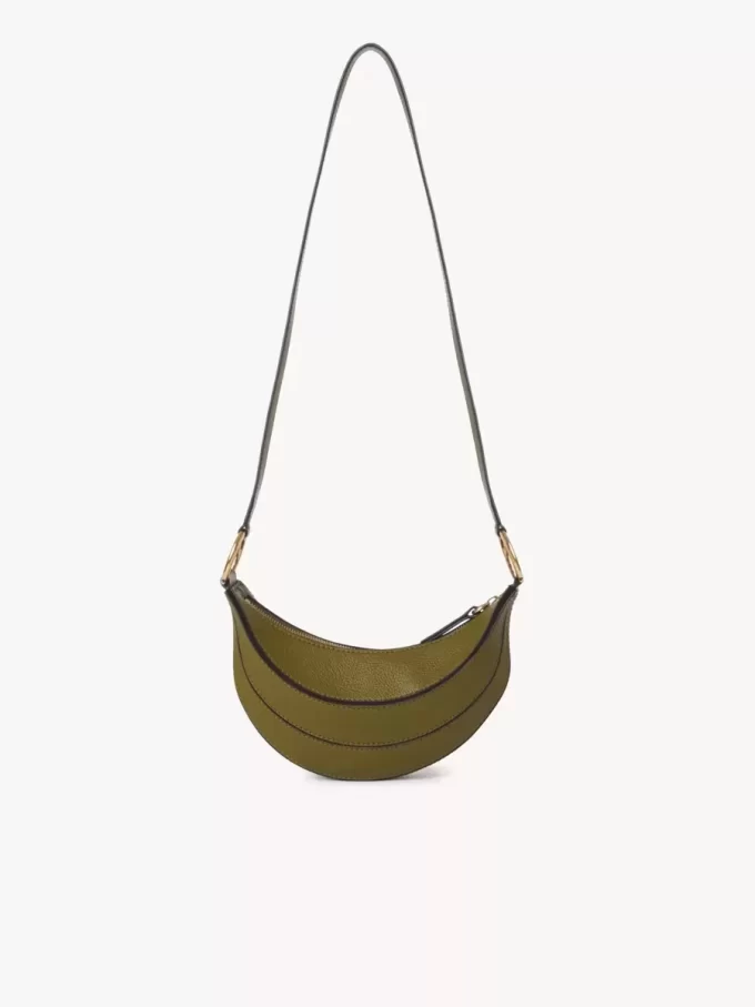 Banana cross-body bag in grained leather Banana cross-body bag in grained leather
