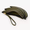 Banana flat pouch in grained leather Banana flat pouch in grained leather