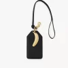 Banana tag in shiny leather Banana tag in shiny leather