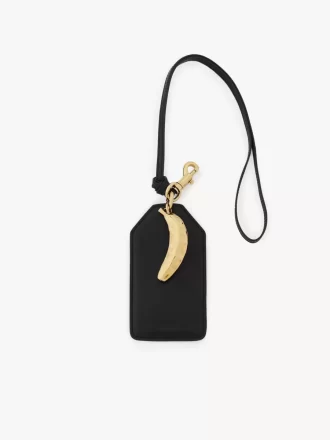 Banana tag in shiny leather