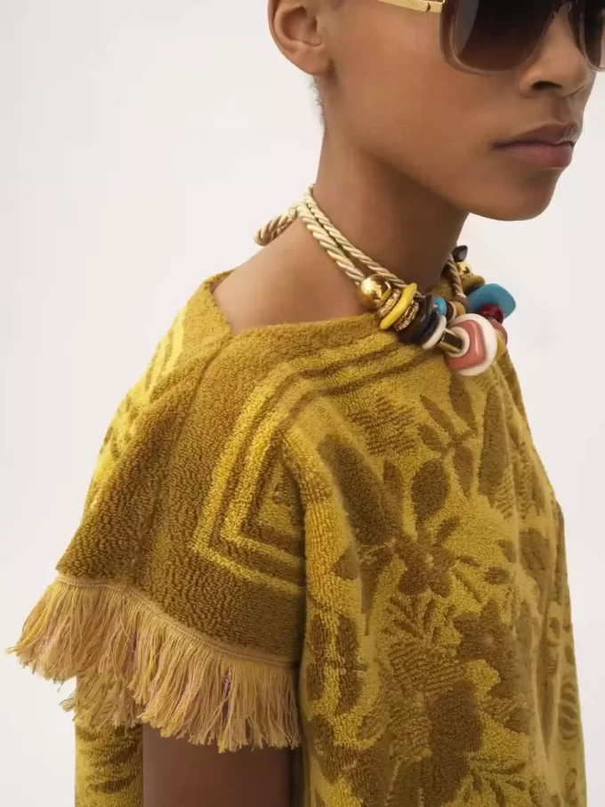 Boat-neck logo top in cotton jacquard Boat-neck logo top in cotton jacquard