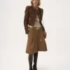 Boxy collarless jacket in tapestry jacquard Boxy collarless jacket in tapestry jacquard