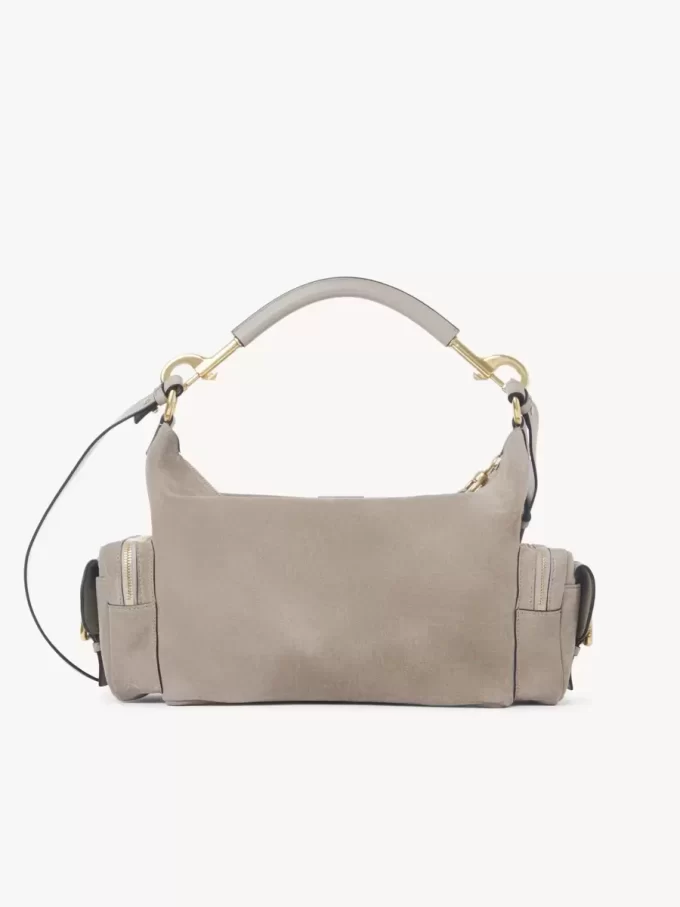 Camera bag in suede leather Camera bag in suede leather