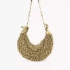 Chain Horse shoulder bag in beaded suede leather Chain Horse shoulder bag in beaded suede leather