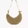 Chain Horse shoulder bag in beaded suede leather Chain Horse shoulder bag in beaded suede leather