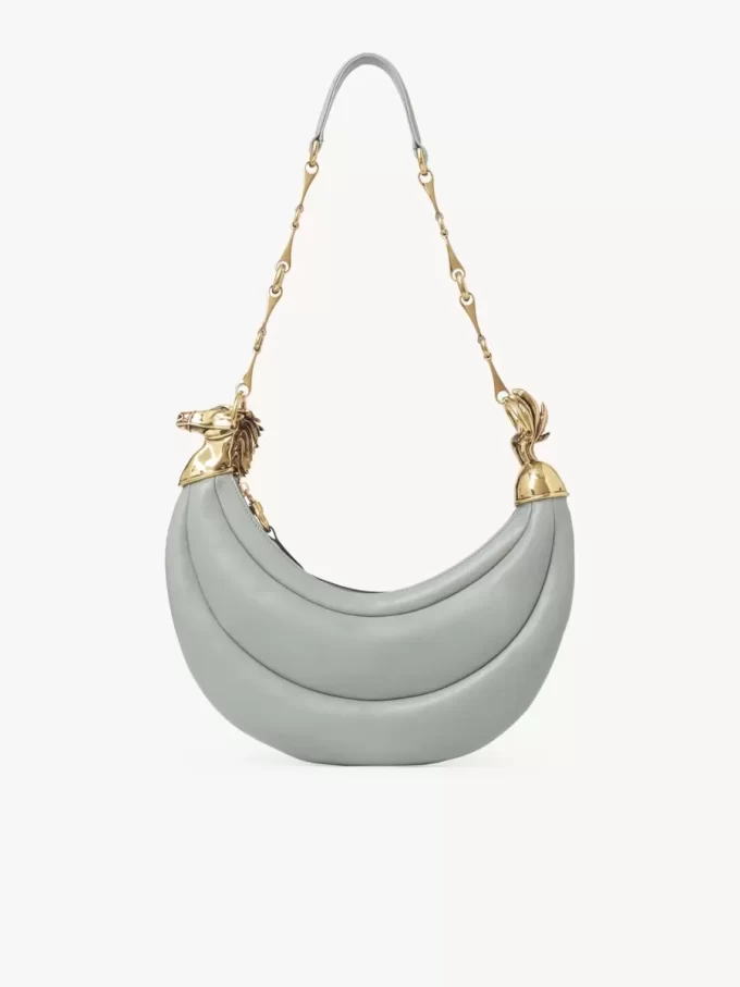 Chain Horse shoulder bag in grained leather Chain Horse shoulder bag in grained leather