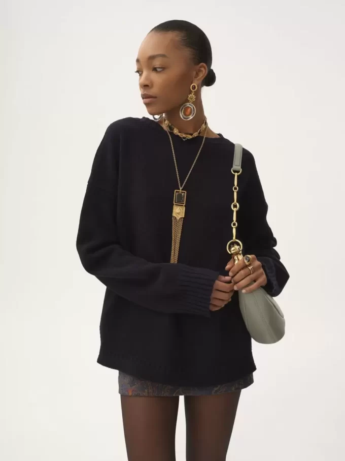 Chain Horse shoulder bag in grained leather Chain Horse shoulder bag in grained leather