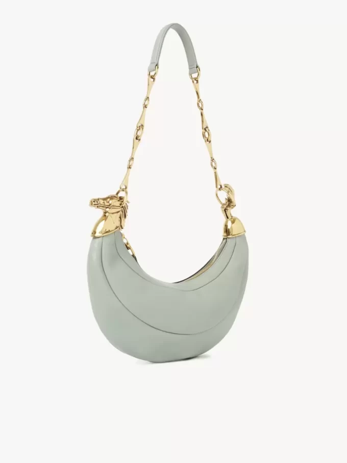 Chain Horse shoulder bag in grained leather Chain Horse shoulder bag in grained leather