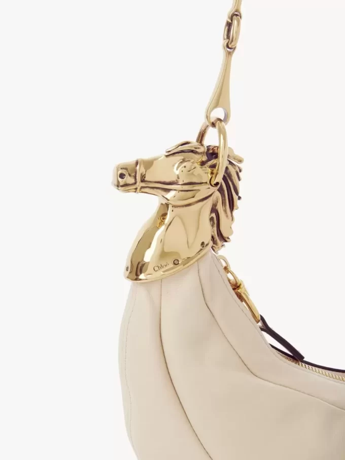 Chain Horse shoulder bag in grained leather Chain Horse shoulder bag in grained leather