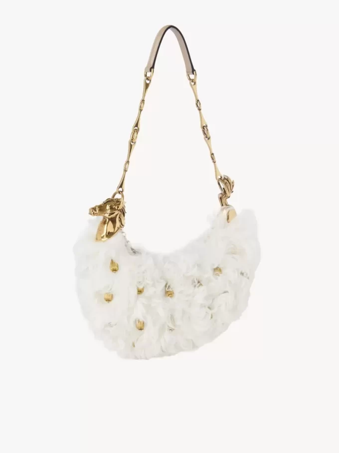Chain Horse shoulder bag in shearling Chain Horse shoulder bag in shearling