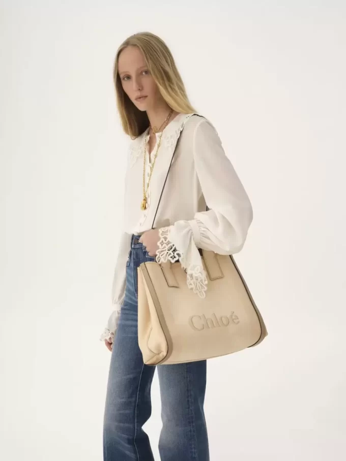 Chloé Carry tote bag in canvas Chloé Carry tote bag in canvas