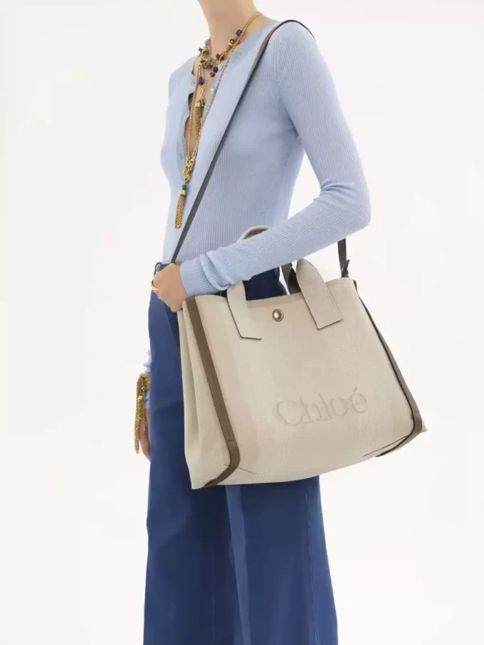 Chloé Carry tote bag in canvas Chloé Carry tote bag in canvas