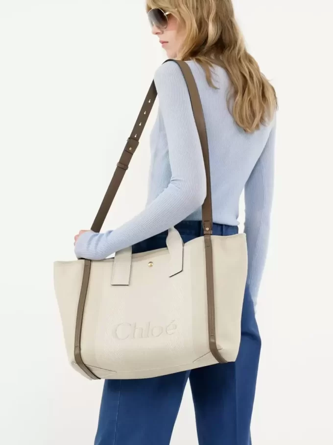 Chloé Carry tote bag in canvas Chloé Carry tote bag in canvas