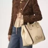 Chloé Carry tote bag in raffia-effect fibers Chloé Carry tote bag in raffia-effect fibers