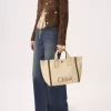 Chloé Carry tote bag in raffia-effect fibers Chloé Carry tote bag in raffia-effect fibers