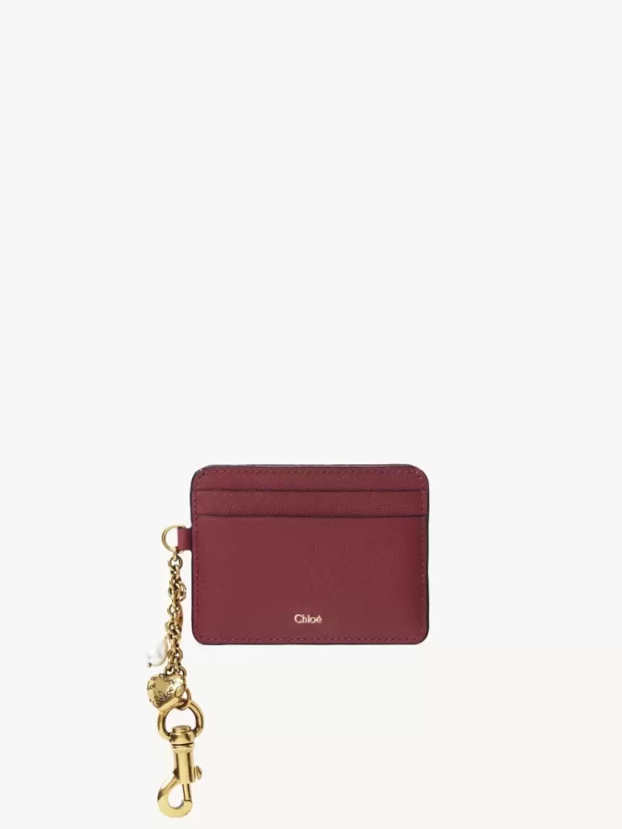 Chloé Charms card holder in grained leather Chloé Charms card holder in grained leather